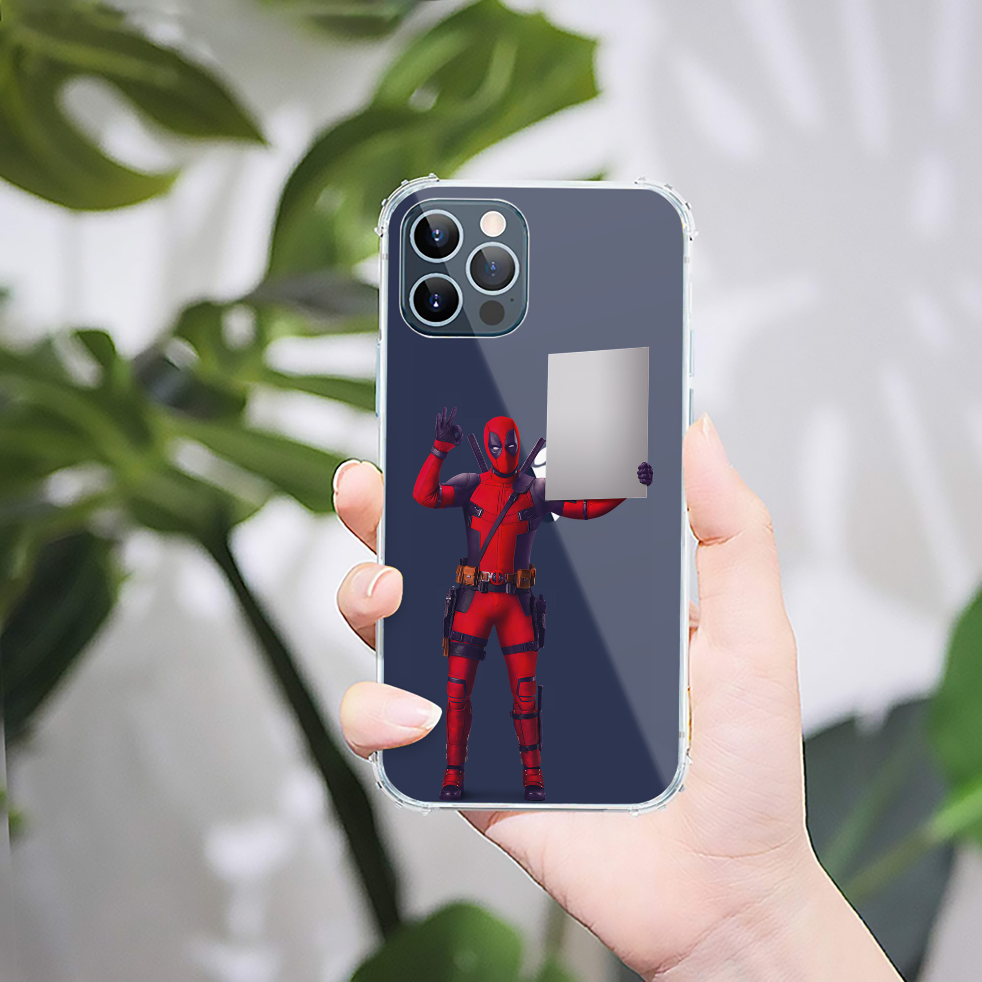 （画像用） Deadpool デッドプール 【iPhone 12シリーズ対応】透明スマホケース（クリアソフトケース）